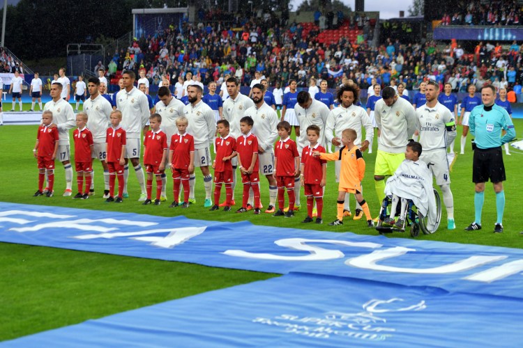 UEFA Super Cup Final, August 9, 2016 in Trondheim, Norway. 