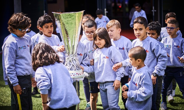 Dreams made possible for Lyon children at UEFA Europa League final 2018