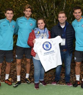 2.	Larisa met the player David Luiz and attended the Champions League match between Chelsea FC and AS Roma on 18 October.