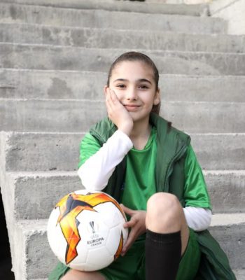 All-girl player mascot line-up for 2019 UEFA Europa League final in Baku