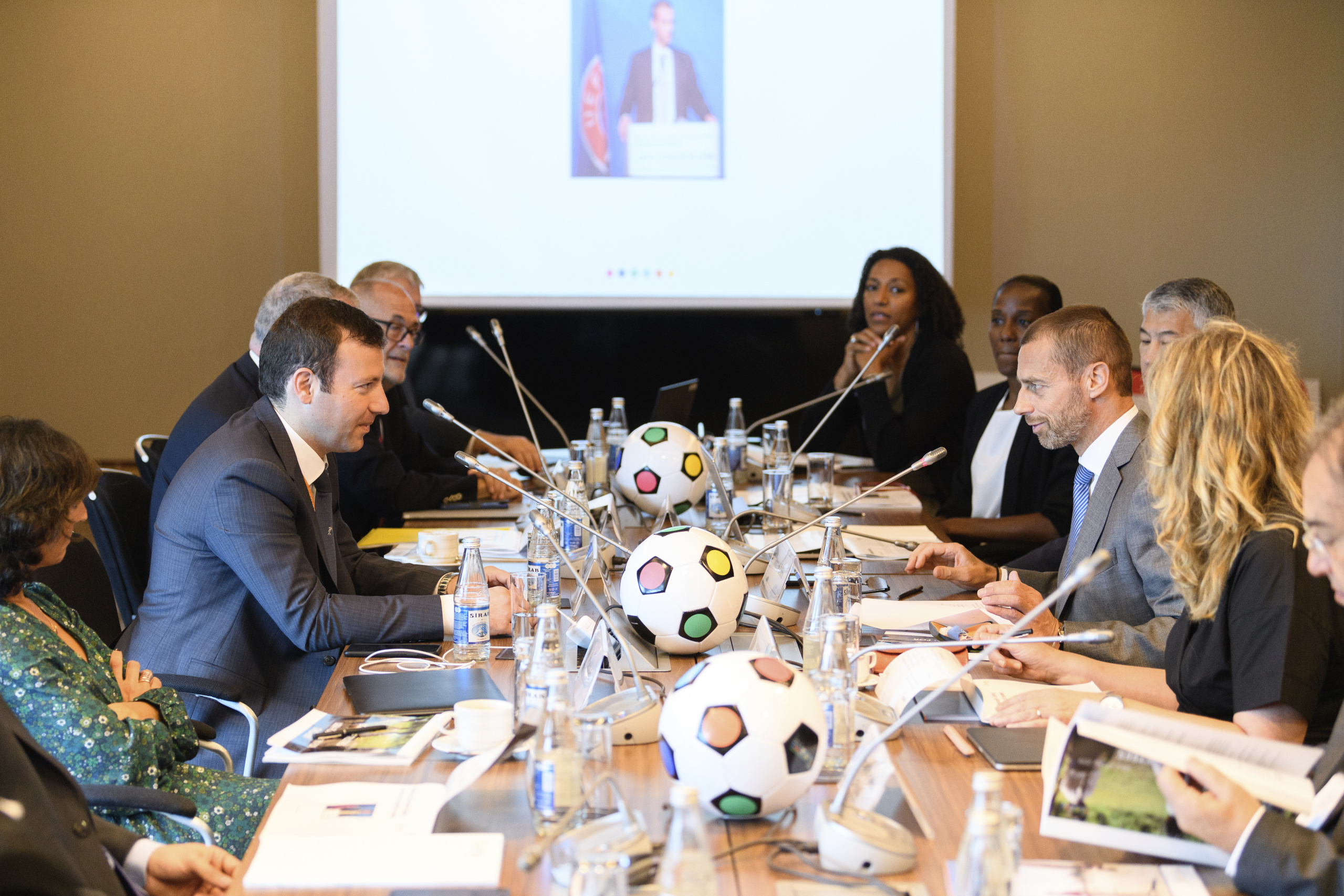 BAKU, AZERBAIJAN - MAY 29: UEFA Foundation for Children Board meeting on May 29, 2019 in Baku, Azerbaijan. (Photo by Harold Cunningham - UEFA/UEFA via Getty Images)