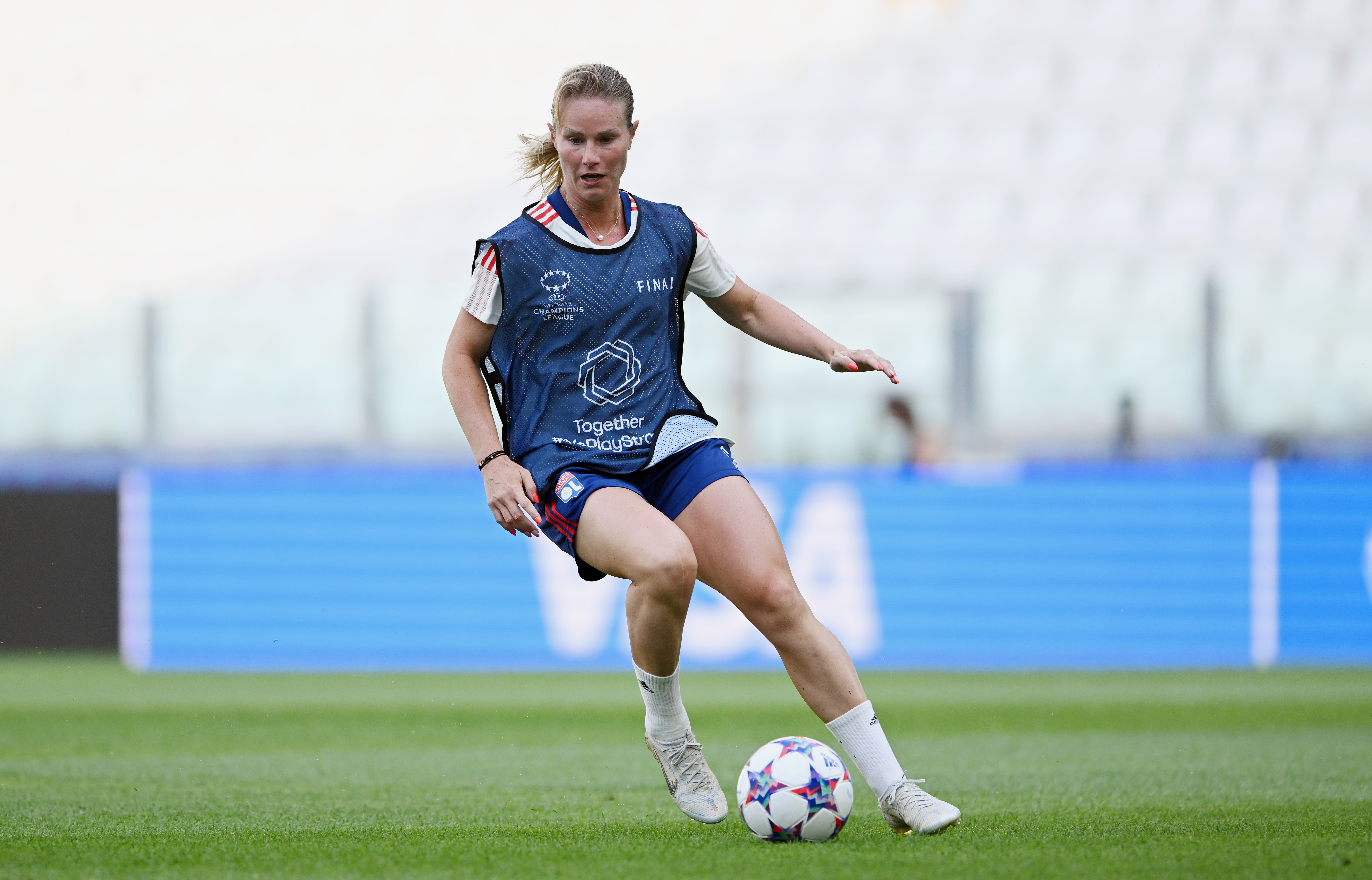 Olympique Lyonnais Training Session And Press Conference - UEFA Women's Champions League Final 2021/22