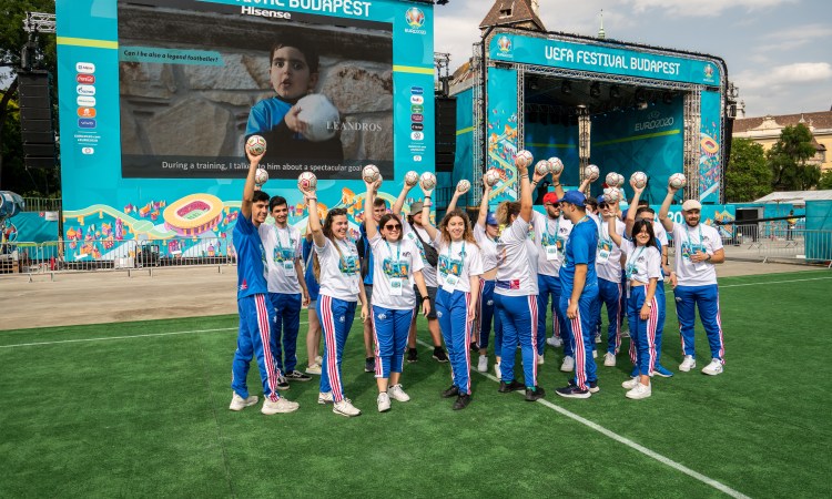 UEFA EURO 2020 – Football village – Budapest with “A BALL FOR ALL” project