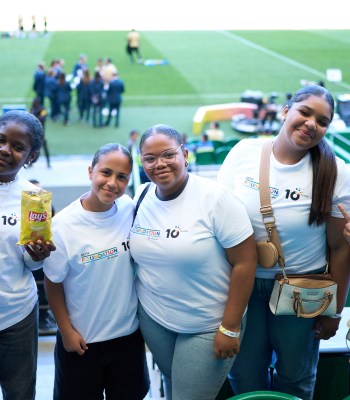 LISBON, PORTUGAL - MAY 23: UEFA Foundation kids meet players of FC Barcelona∑ ahead of the UEFA Women's Champions League Final 2025 between FC Barcelona and Arsenal WFC at Estadio Jose Alvalade on May 23, 2025 in Lisbon, Portugal. (Photo by Angel Martinez - UEFA/UEFA via Getty Images)